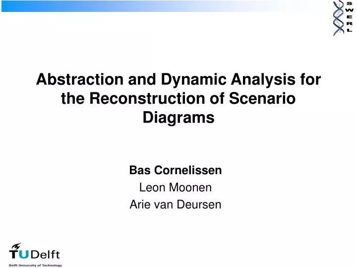 abstraction and dynamic analysis for the reconstruction of scenario diagrams