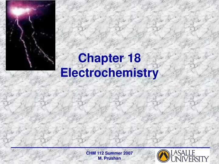 chapter 18 electrochemistry