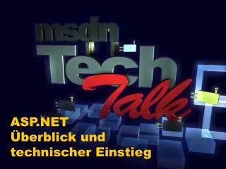 asp net berblick und technischer einstieg