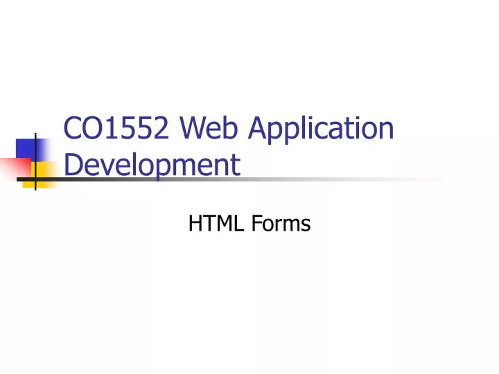 co1552 web application development