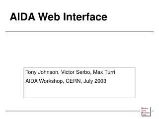AIDA Web Interface