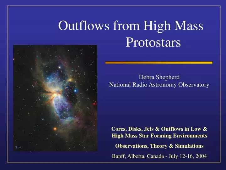 outflows from high mass protostars