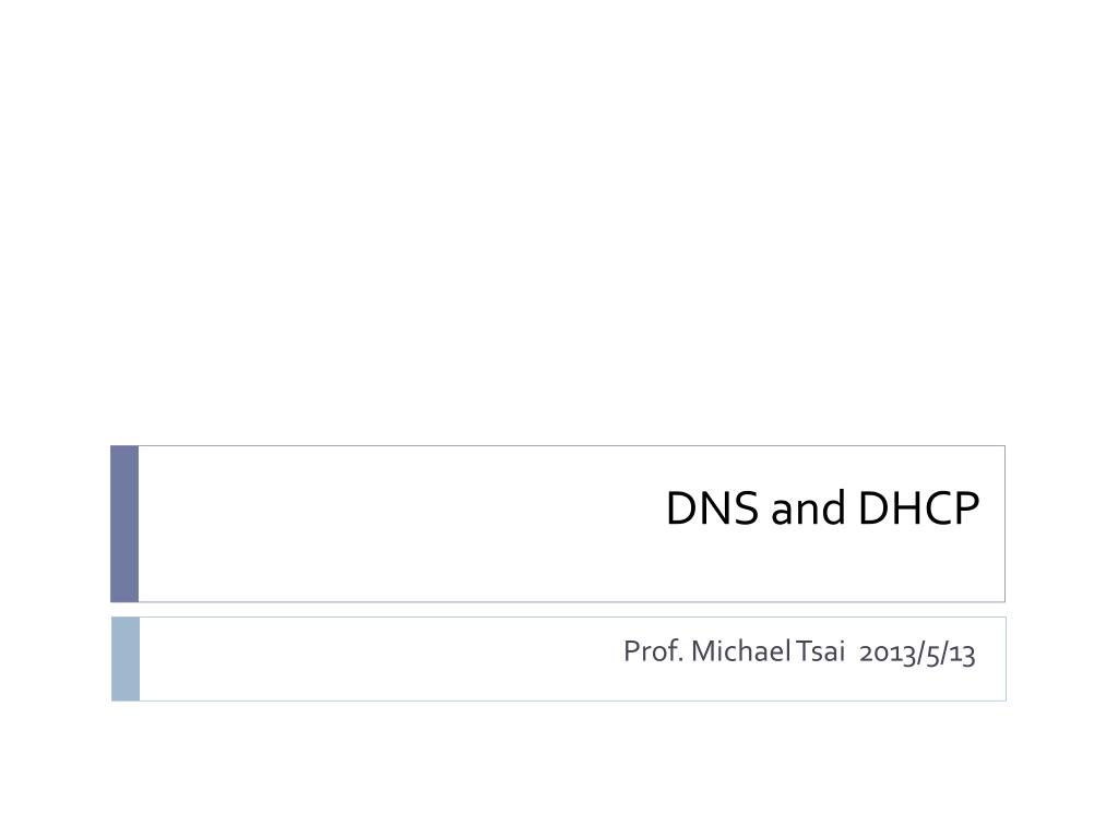 PPT - DNS and DHCP PowerPoint Presentation, free download - ID:5348639