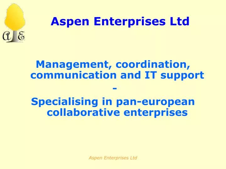 aspen enterprises ltd