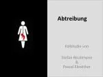 Abtreibung - slide 1
