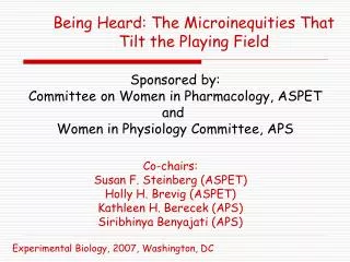 Being Heard: The Microinequities That Tilt the Playing Field