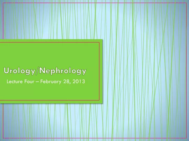 urology nephrology