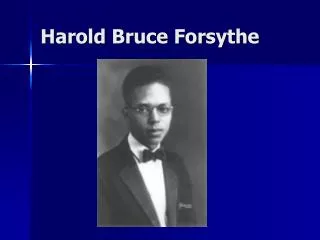 harold bruce forsythe