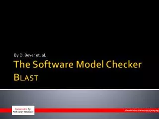 The Software Model Checker B LAST