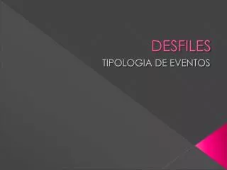 desfiles