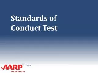 Standards of Conduct Test
