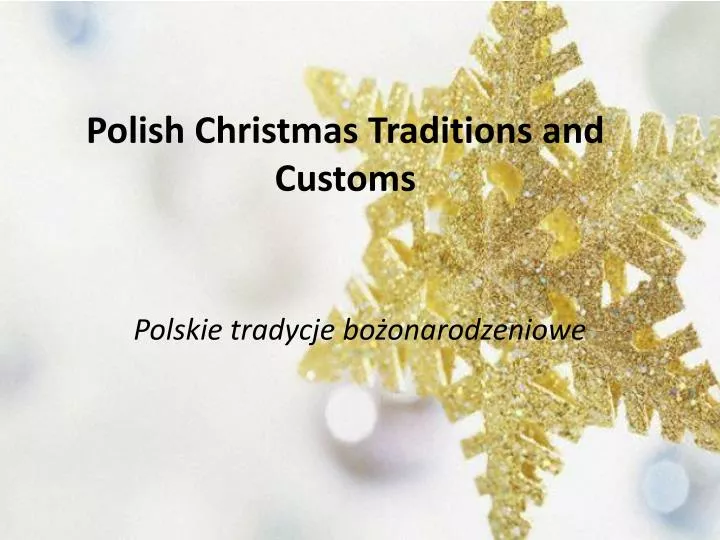 polish christmas traditions and customs