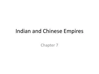 Indian and Chinese Empires