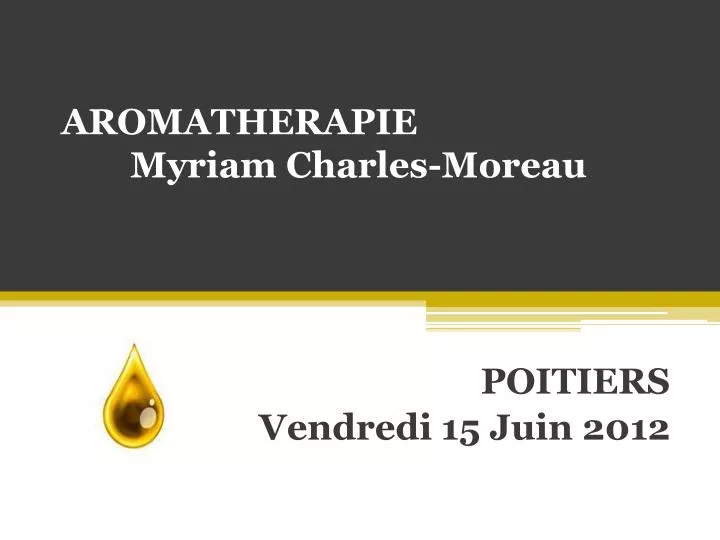 aromatherapie myriam charles moreau