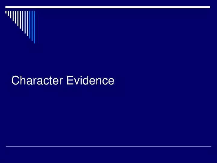 character evidence