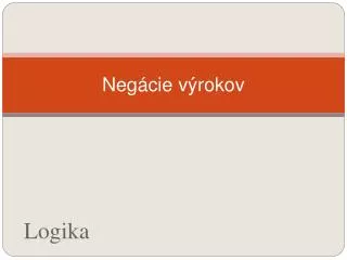 neg cie v rokov