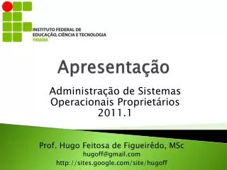 apresenta o