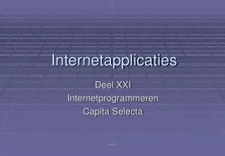 internetapplicaties