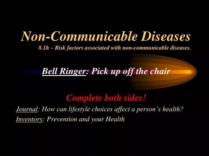 non communicable diseases 8 1h risk factors associated with non communicable diseases