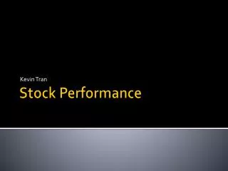 Stock Performance