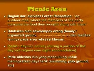 picnic area