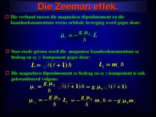 die zeeman effek