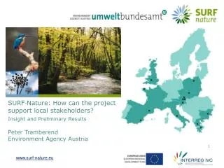 SURF?Nature: How can the project support local stakeholders? Insight and Preliminary Results