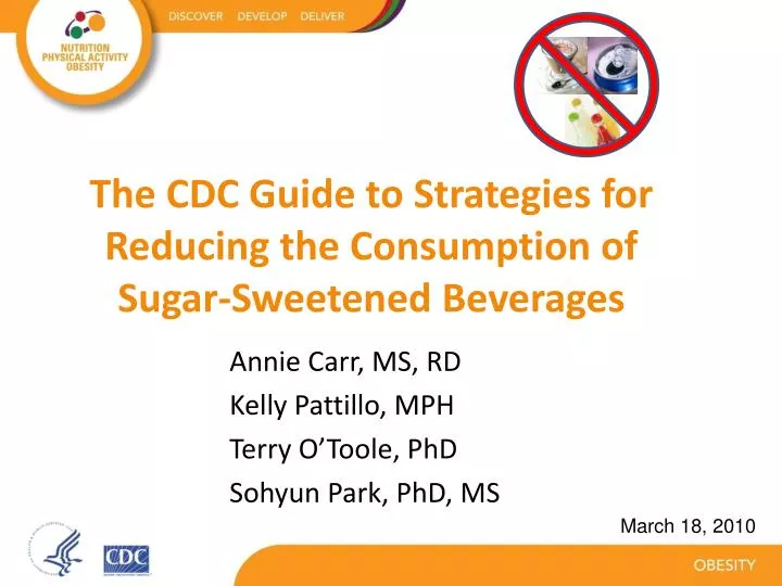 the cdc guide to strategies for reducing the consumption of sugar sweetened beverages