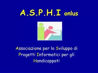 A.S.P.H.I onlus