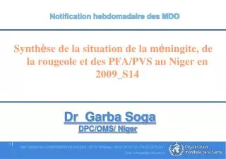 notification hebdomadaire des mdo