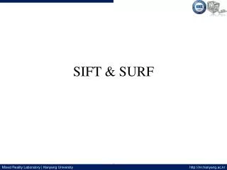 sift surf