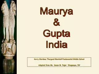 Maurya &amp; Gupta India