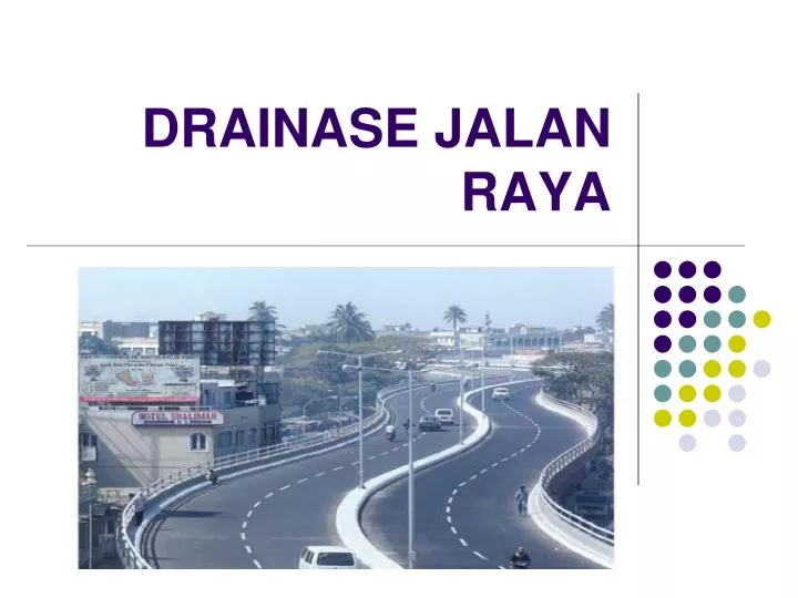 drainase jalan raya