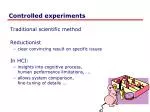 Mastering Controlled Experiments for HCI: Unlocking Insights and Optimizing Systems - slide 1