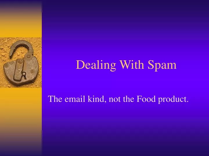 dealing with spam