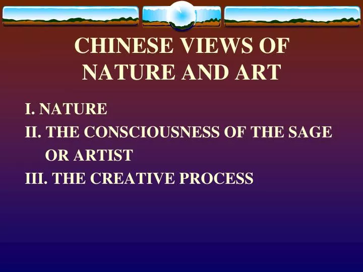 chinese views of nature and art