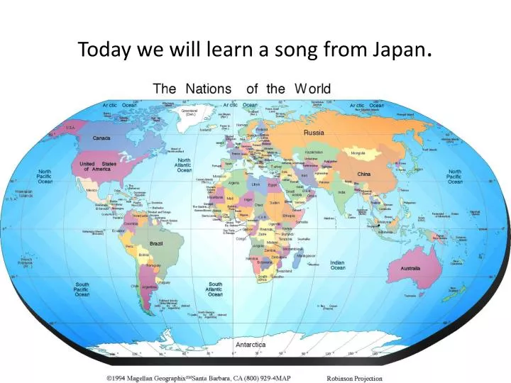 today we will learn a song from japan