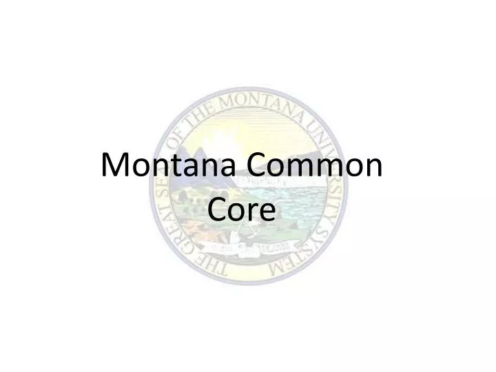montana common core