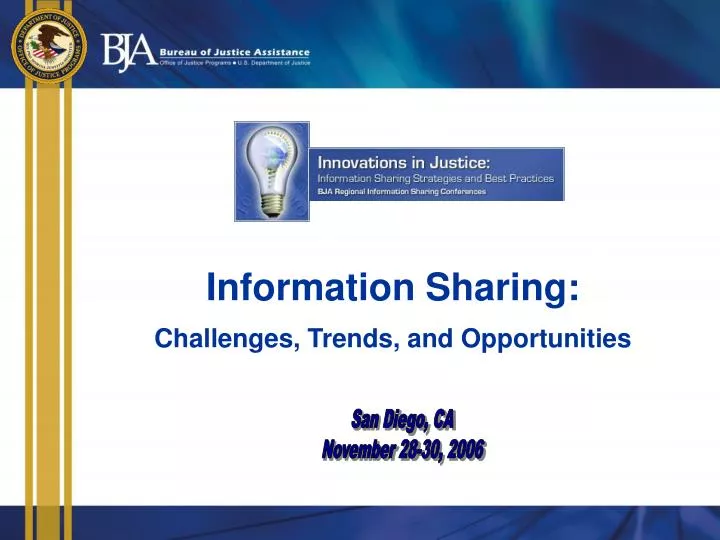 information sharing challenges trends and opportunities
