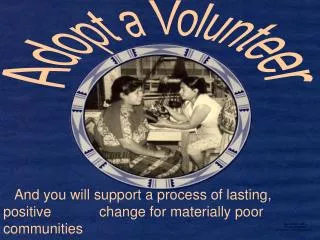 Adopt a Volunteer