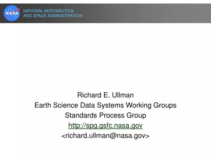nasa s earth science data systems standards process a strategy to adopt standards that work