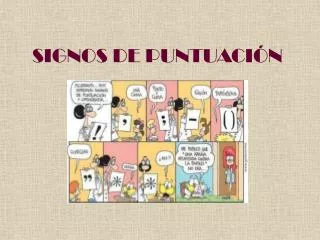 signos de puntuaci n