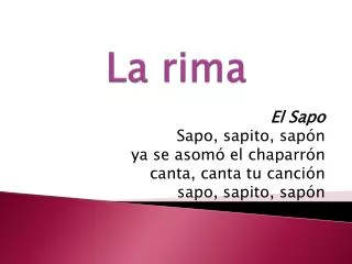 la rima