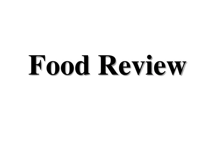 food review