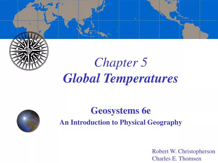 chapter 5 global temperatures