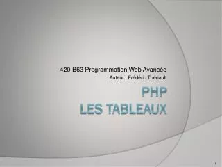 420 b63 programmation web avanc e auteur fr d ric th riault
