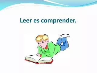leer es comprender