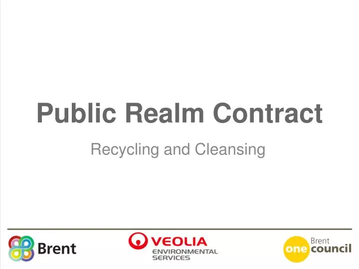 public realm contract