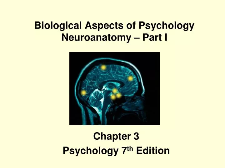 biological aspects of psychology neuroanatomy part i