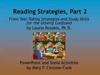 Reading Strategies, Part 2